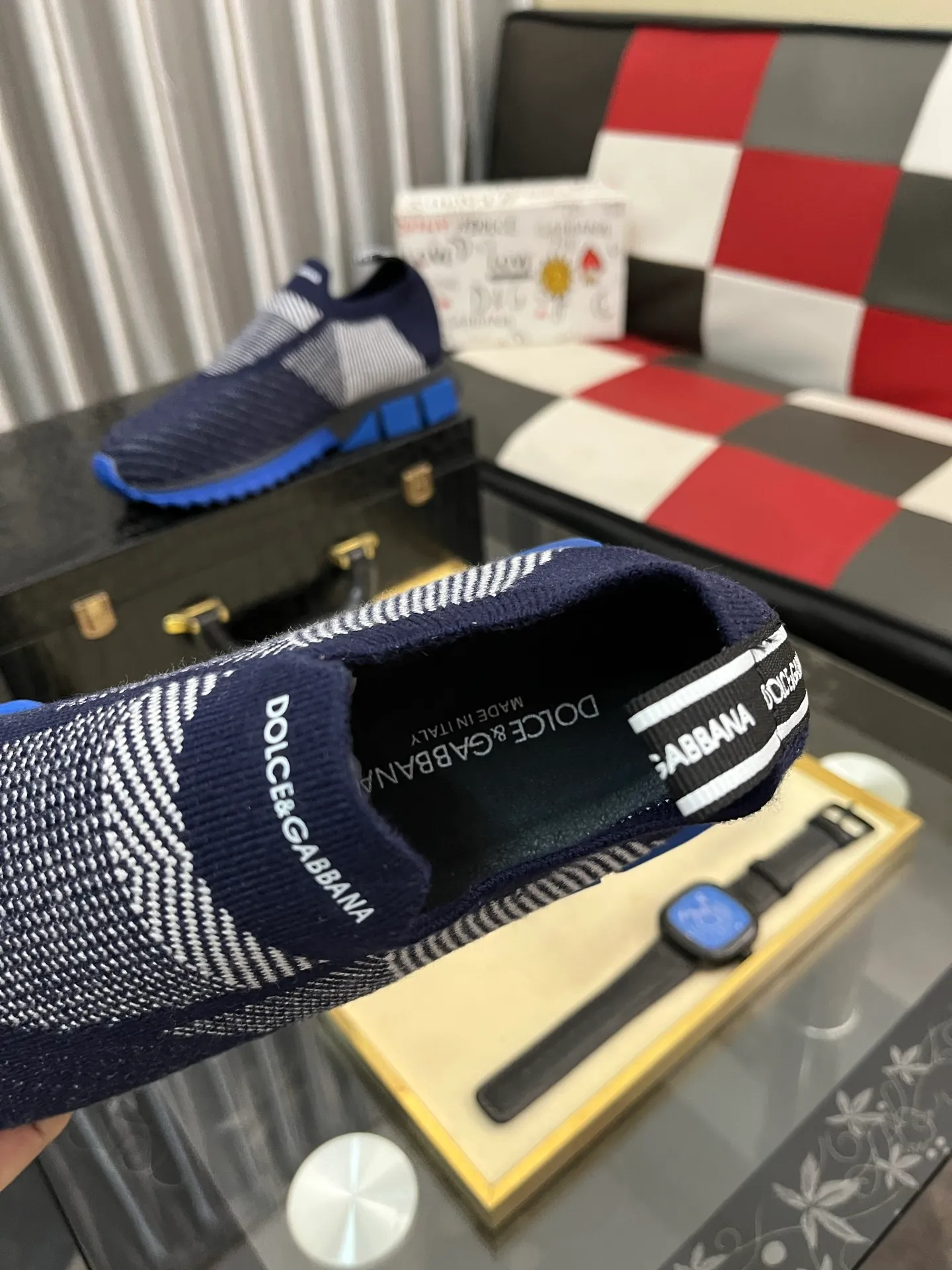 Men's men's shoes💰340⌚️⌚️【DG～】men's casual shoes 2022z cabinet simultaneous sale 🔶🔷🔜The upper is made of cowhide spliced fabric ➕Mesh lining, which is comfortable and breathable. The sole is: the original comfortable and wear-resistant outsole, ⚠️The real thing📱Photographed🎬The real thing is better📢📢📢Size: 35-46